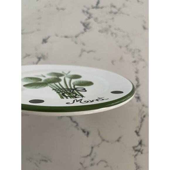 Made in Portugal Gold Creations 8” “Mint” Tidbit Dish - Picture 4 of 7